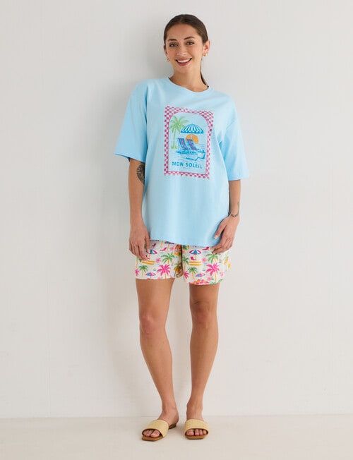 Zest Holiday Tee, Beach Blue product photo View 03 L
