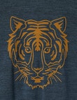 North South Merino Merino Long Sleeve Top Tiger, Denim Marle product photo View 02 S