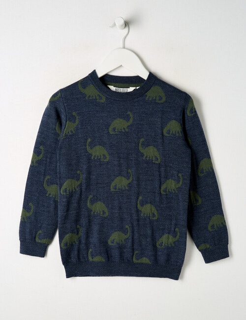 North South Merino Merino Dino Jumper, Denim Marle product photo
