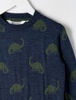 North South Merino Merino Dino Jumper, Denim Marle product photo View 02 S