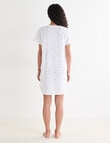 Zest Sleep Flower T-Shirt Nightie, Ivory product photo View 02 S
