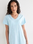 Zest Sleep T-Shirt Nightie, Aqua product photo View 05 S