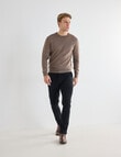 North South Merino Merino Crew Neck Jumper, Fawn product photo View 03 S