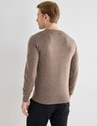 North South Merino Merino Crew Neck Jumper, Fawn, Size M product photo View 02 S