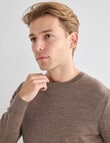 North South Merino Merino Crew Neck Jumper, Fawn, Size M product photo View 04 S