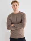 North South Merino Merino Crew Neck Jumper, Fawn, Size M product photo View 05 S
