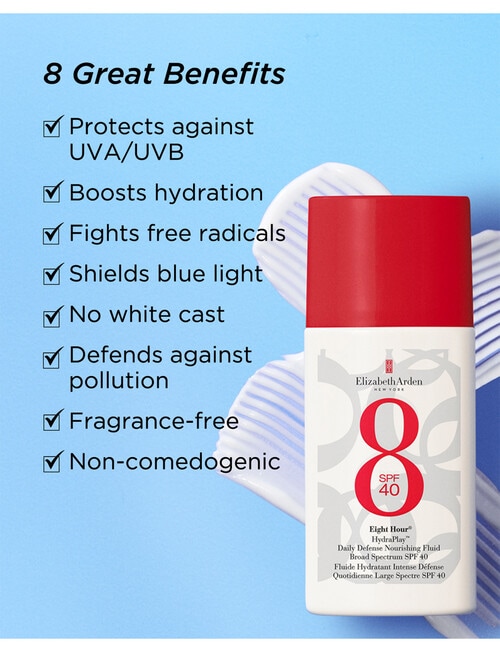 Elizabeth Arden Eight Hour® Hydraplay Daily Defense Nourishing Fluid SPF40, 50ml product photo View 05 L