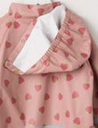 Mum 2 Mum Strawberries Rainwear Jacket, Dusty Pink product photo View 05 S