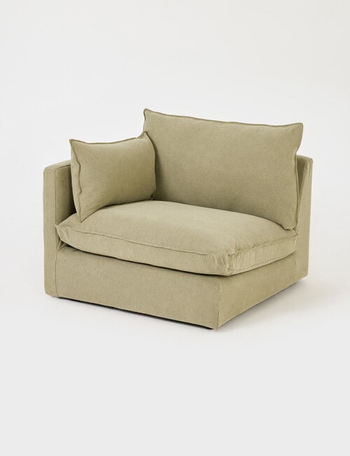 Marcello&Co Aspen Fabric Modular Left Hand Facing, Sage product photo