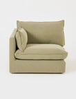 Marcello&Co Aspen Fabric Modular Left Hand Facing, Sage product photo View 02 S