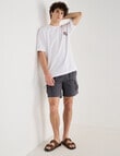 Tarnish Manhattan Cargo Short, Charcoal product photo View 03 S