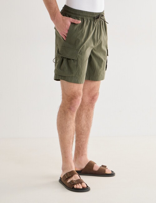 Tarnish Manhattan Cargo Short, Khaki product photo View 04 L