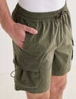 Tarnish Manhattan Cargo Short, Khaki product photo View 05 S