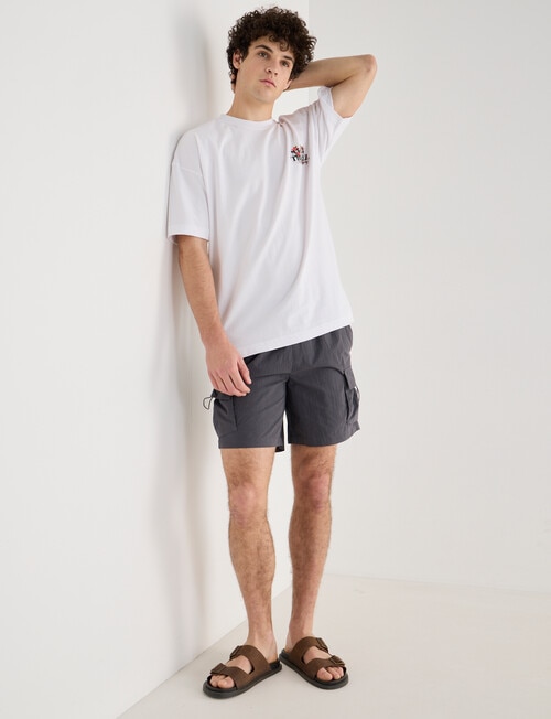 Tarnish Manhattan Cargo Short, Charcoal product photo View 03 L