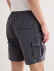 Tarnish Manhattan Cargo Short, Charcoal product photo View 05 S