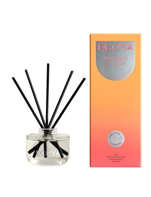 Ecoya Mini Reed Diffuser Wild Peach & Apricot product photo