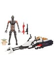 Star Wars IG-11 & Grogu Speeder Bike 10cm Vehicle Pack product photo View 02 S