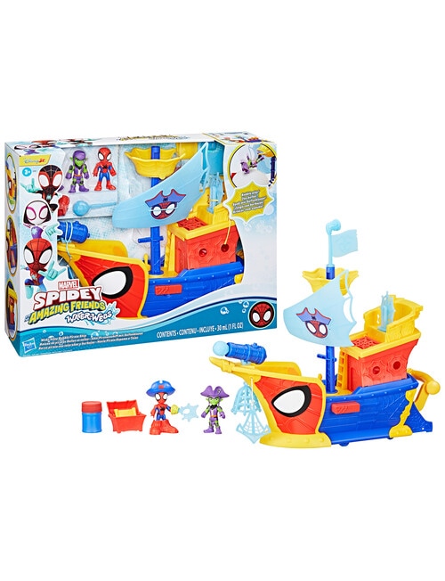 Spidey and Friends Water-Webs Webs Ahoy Bubble Pirate Ship product photo