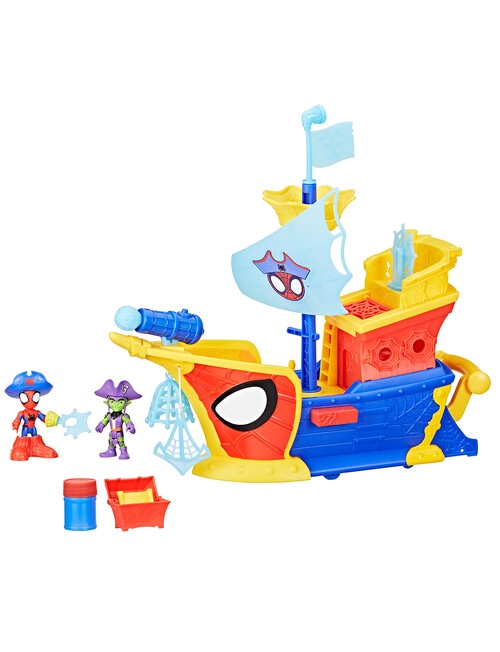 Spidey and Friends Water-Webs Webs Ahoy Bubble Pirate Ship product photo View 02 L