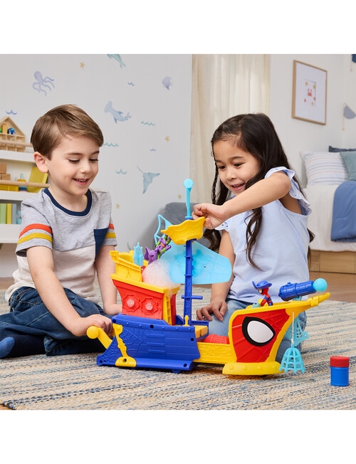 Spidey and Friends Water-Webs Webs Ahoy Bubble Pirate Ship product photo View 06 L