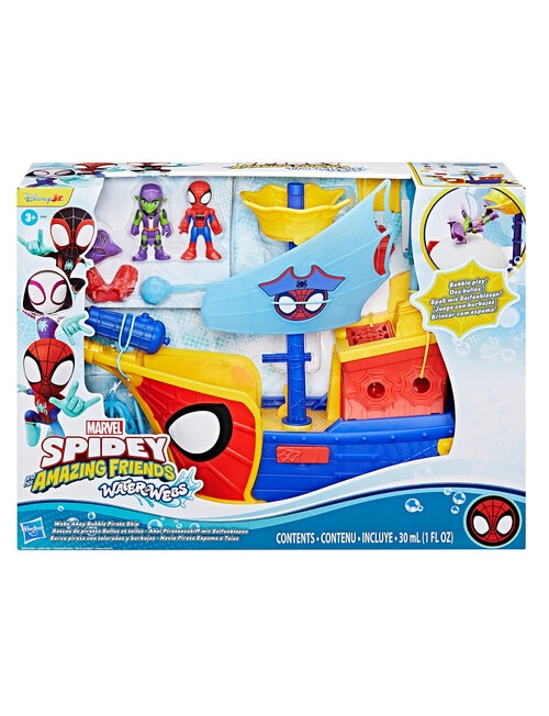 Spidey and Friends Water-Webs Webs Ahoy Bubble Pirate Ship product photo View 08 L