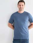 Chisel Ultimate Crew Tee, Denim Stripes product photo