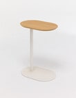 Haven Furniture Como Side Table, Natural/Alabaster product photo
