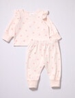 Teeny Weeny Sleep Sleep Bows PJ Set, 2-Piece, Pink product photo