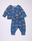 Teeny Weeny Sleep Sleep Diggers PJ Set, 2-Piece, Blue product photo