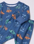 Teeny Weeny Sleep Sleep Diggers PJ Set, 2-Piece, Blue product photo View 02 S
