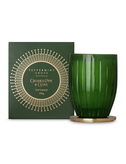 Peppermint Grove Large Candle, 370g, Crushed Pine & Clove product photo