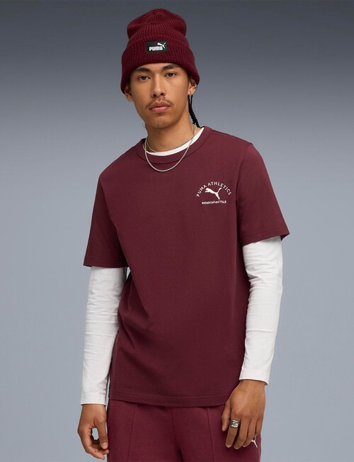 Puma Graphic Class Tee, Ruby product photo View 03 L