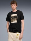 Puma Graphic Foil Tee, Black product photo View 03 S