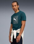 Puma Box Graphic Tee, Green Terrain product photo View 03 S