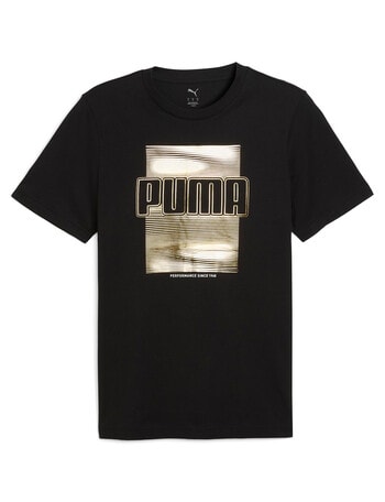 Puma Graphic Foil Tee, Black product photo