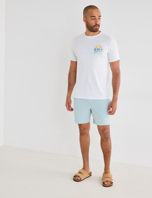 Gasoline Summer Vibes Printed Tee, White product photo View 03 L