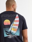 Gasoline St Tropez Printed Tee, Black product photo View 05 S