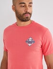 Gasoline Paradise Printed Tee, Coral product photo View 04 S