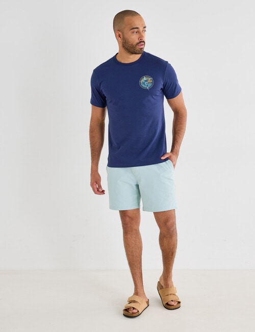 Gasoline Marlin Printed Tee, Navy product photo View 03 L