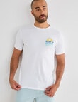 Gasoline Summer Vibes Printed Tee, White product photo View 02 S