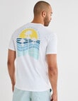 Gasoline Summer Vibes Printed Tee, White product photo View 05 S