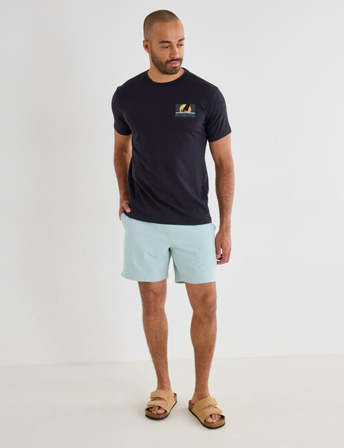 Gasoline St Tropez Printed Tee, Black product photo View 03 L