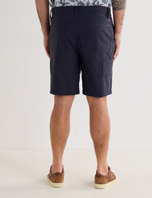 Kauri Trail Technical Explorer Cargo Shorts, Navy product photo View 02 L