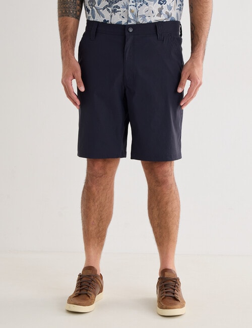 Kauri Trail Technical Explorer Cargo Shorts, Navy product photo View 04 L
