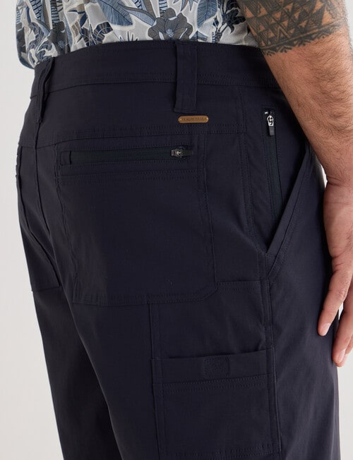 Kauri Trail Technical Explorer Cargo Shorts, Navy product photo View 05 L