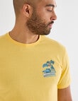 Gasoline Honolulu Printed Tee, Yellow product photo View 04 S