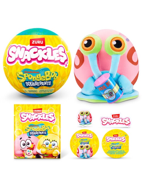 Snackles SpongeBob Soft Toys, Series 1, Assorted product photo View 05 L