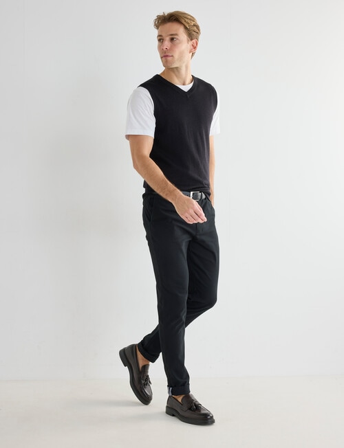 North South Merino Merino Vest, Black product photo View 03 L