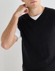 North South Merino Merino Vest, Black product photo View 04 S