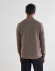 North South Merino Merino Milano Full Zip Jumper, Fawn product photo View 02 S